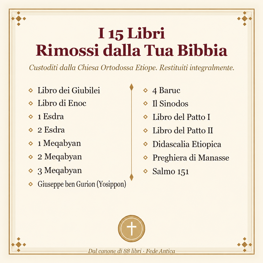 La Bibbia Etiope Completa Fede Antica: In Italiano