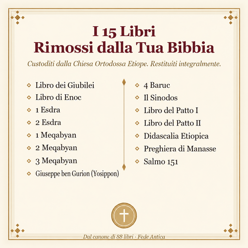 La Bibbia Etiope Completa Fede Antica: In Italiano